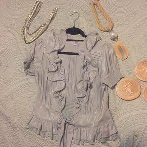 Grey cover up or blouse